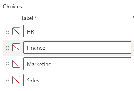 How to bind a Multiselect choice of DataVerse to a combobox in Canvas apps