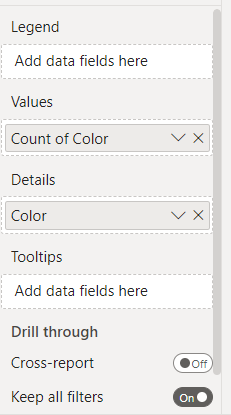 How to filter a table on click of Card in Power BI