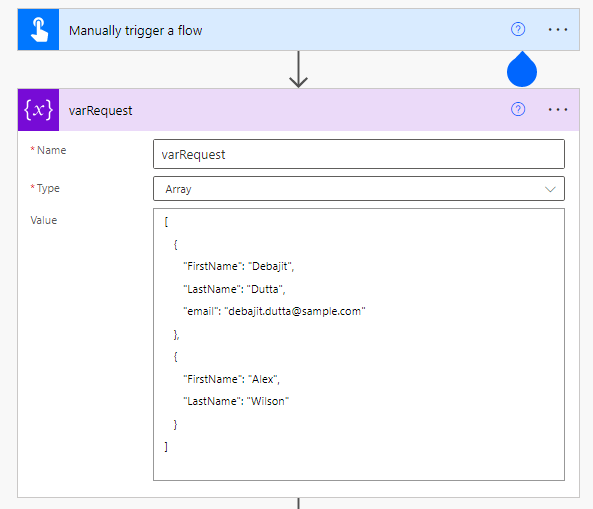 Replace missing properties in object or null value in Power Automate flow.