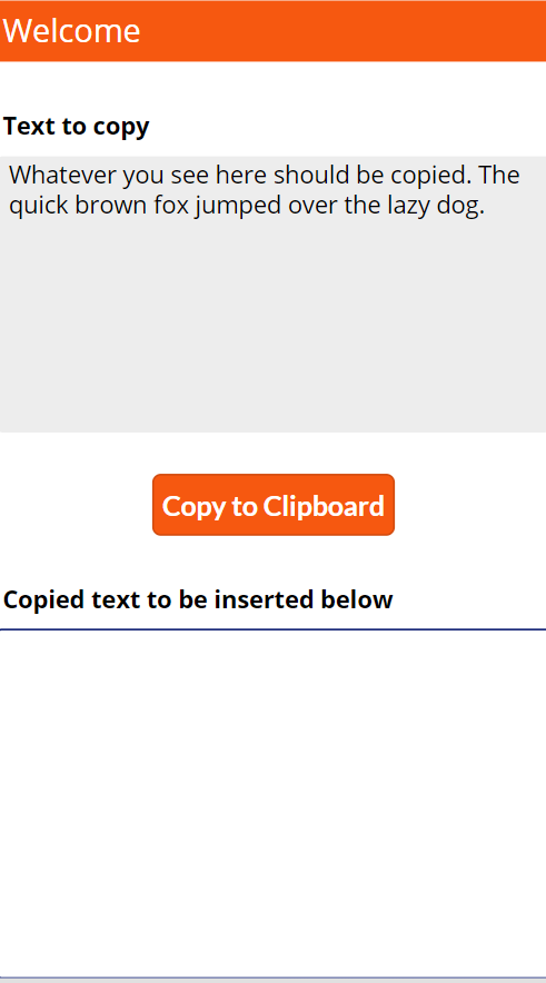 How to Copy to clipboard from Power Apps canvas apps