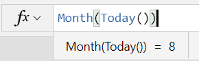How to get month name, Week day name in Power Apps canvas apps
